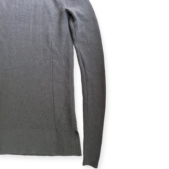 Margaret O’Leary Dark Grey 100% Merino Wool Long Sleeve Turtleneck, sz XS - Picture 7 of 7